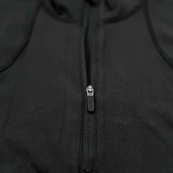 NWT Lululemon It’s Rulu™ Run Cropped Half Zip – Black – Size 8